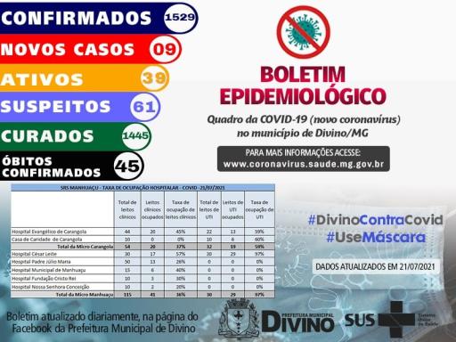 Boletim Informativo 21/07/2021