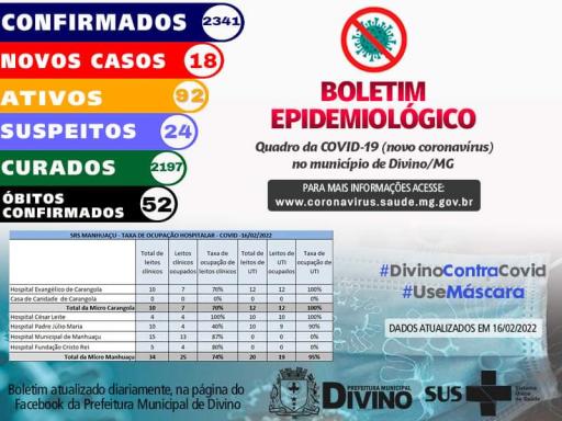 Boletim Informativo 16/02/2022