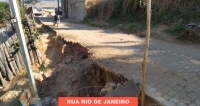Finalizado o muro de contenção na Rua Rio de Janeiro.