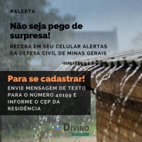A Defesa Civil de Minas Gerais emite alertas meteorológicos por SMS