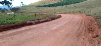 Secretaria de Obras está atuando na manutenção das estradas rurais.