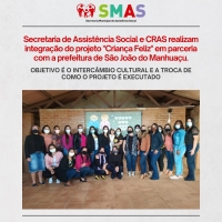 Secretaria de Assistência Social de Divino em parceria com o CRAS realizou uma ação cultural com a prefeitura de São João do Manhuaçu.
