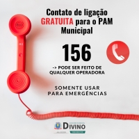 NOVO CONTATO DE TELEFONE DO PAM MUNICIPAL