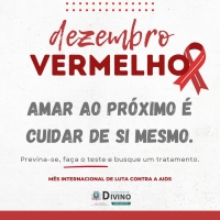 Dezembro Vermelho é uma campanha que serve para reforçar a prevenção e a solidariedade com as pessoas infectadas pelo vírus HIV/AIDS